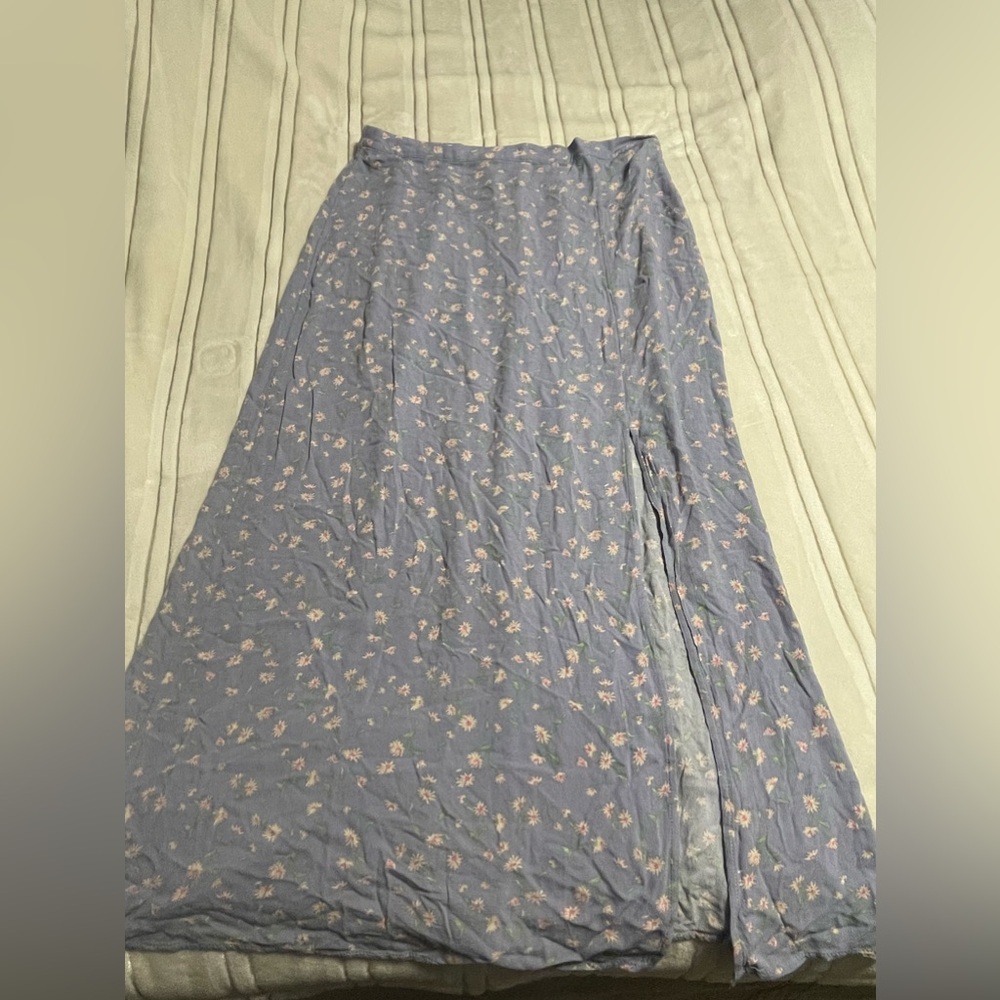 American eagle maxi skirt with a side slit size large